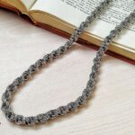 Ръчно изработен ланец от стомана Тройна спирала