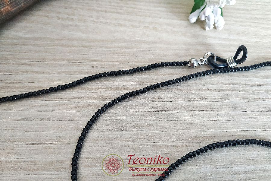 Ръчно изработена връзка за очила Simply Black